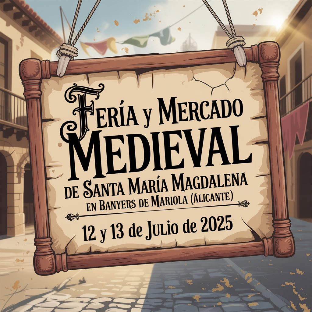 Feria y Mercado Medieval de Santa María Magdalena en Banyeres de Mariola (Alicante) 2025