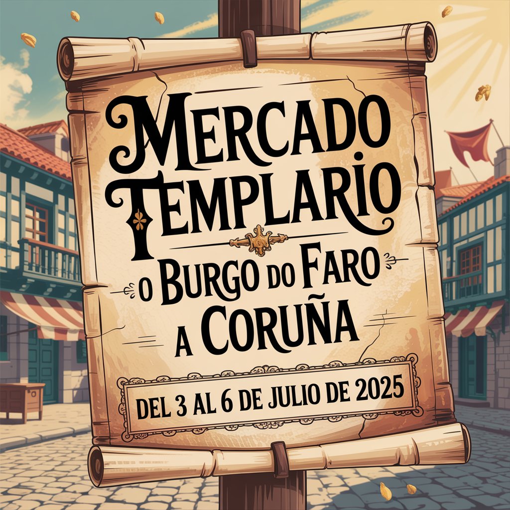 Mercado Templario O Burgo do Faro en Culleredo (A Coruña) 2025