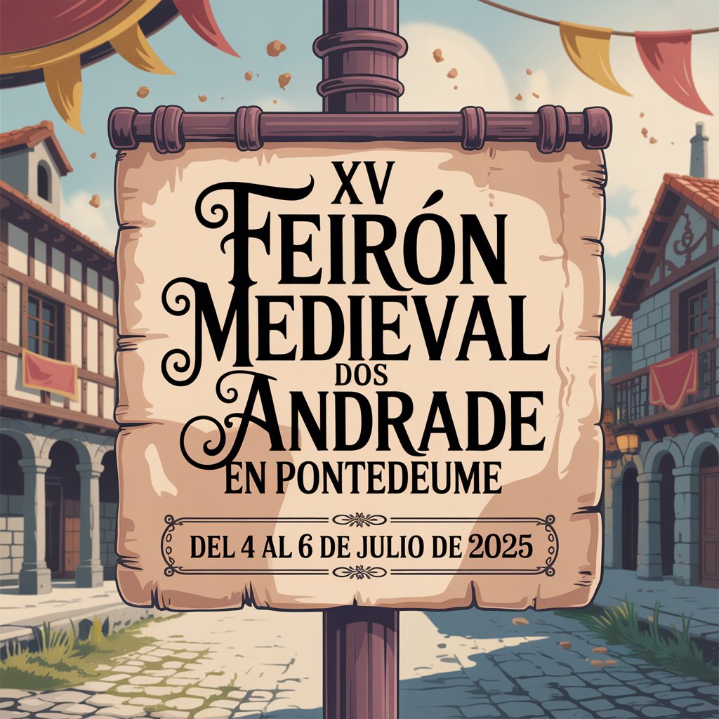 XV Feirón Medieval dos Andrade en Pontedeume (A Coruña) 2025