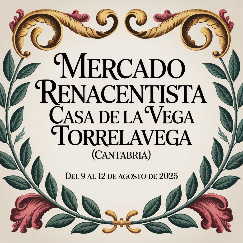 Mercado Renacentista Casa de la Vega en Torrelavega (Cantabria) 2025 Mercado Renacentista Casa de la Vega en Torrelavega (Cantabria) 2025