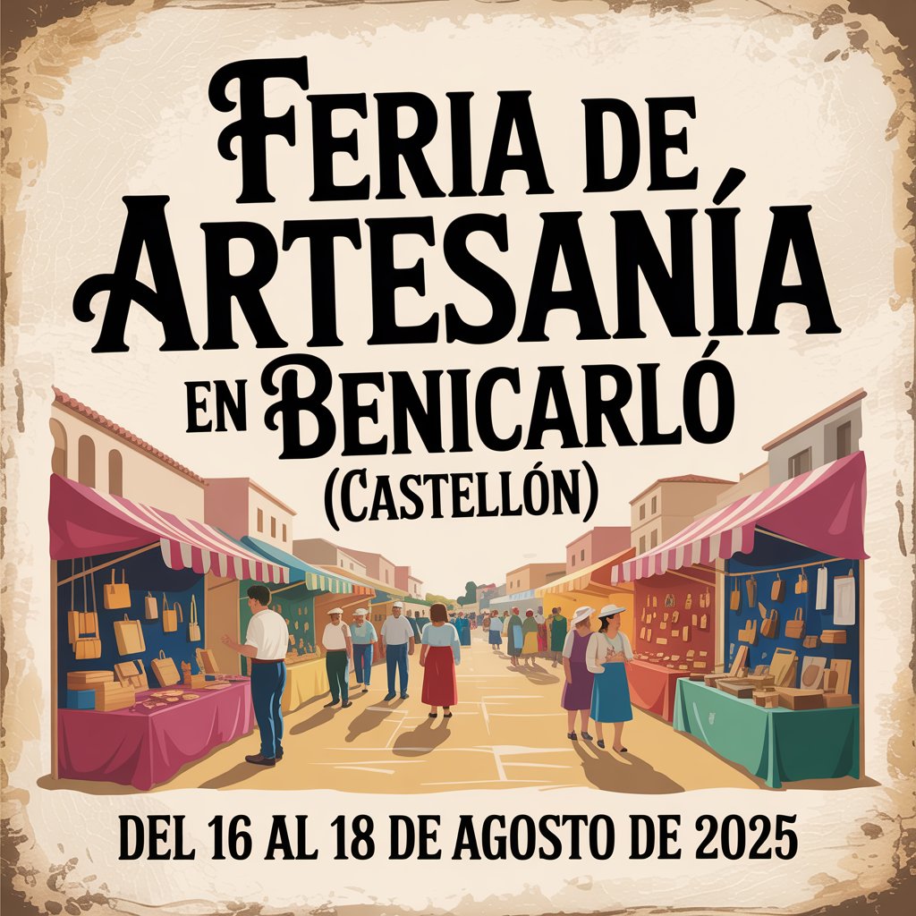 Feria de Artesanía en Benicarló (Castellón) 2025 Feria de Artesanía en Benicarló (Castellón) 2025