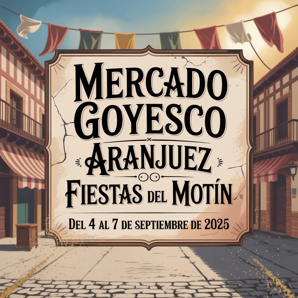 Mercado Goyesco de Aranjuez - Fiestas del Motín 2025
