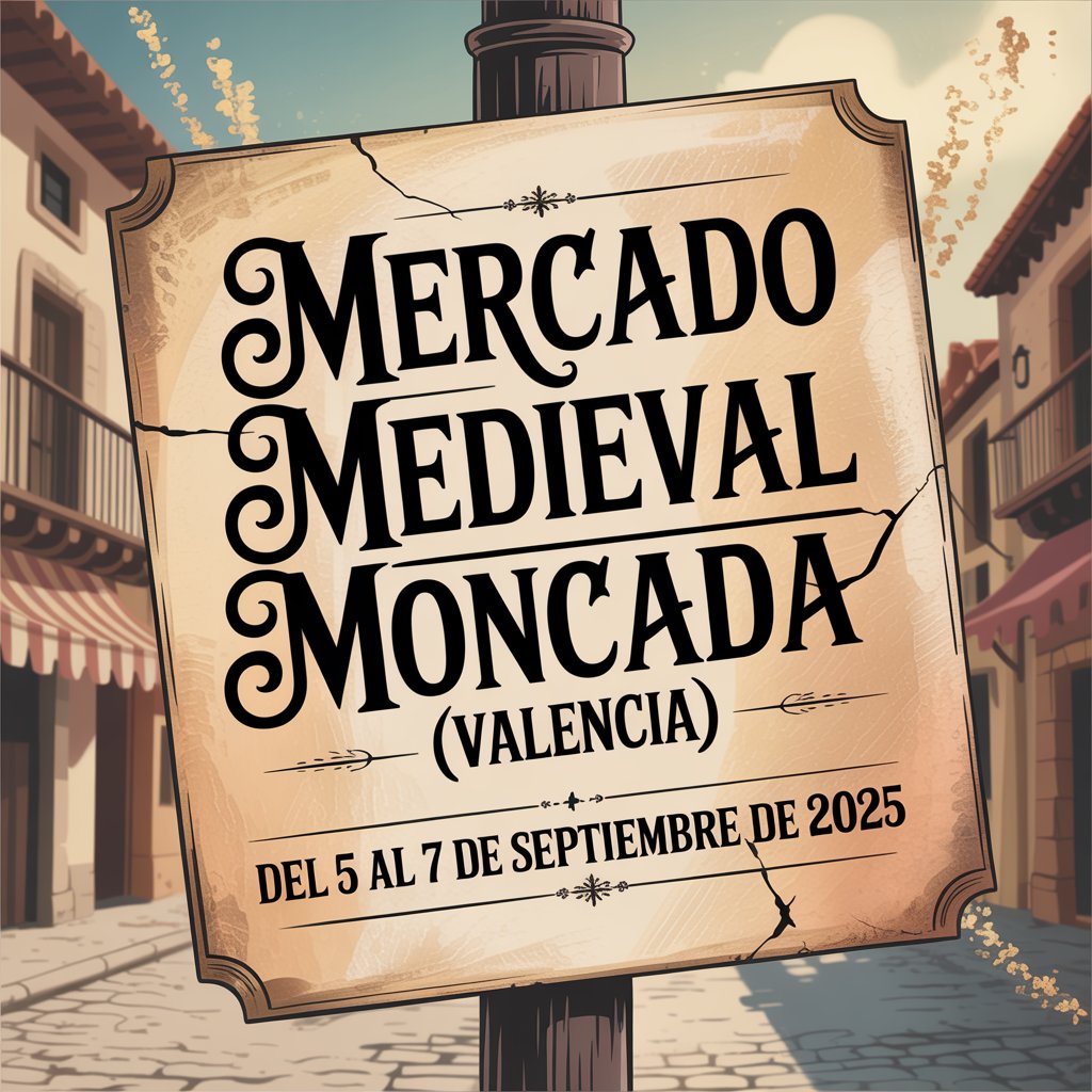 Mercado Medieval de Moncada (Valencia) | Del 5 al 7 de septiembre de 2025