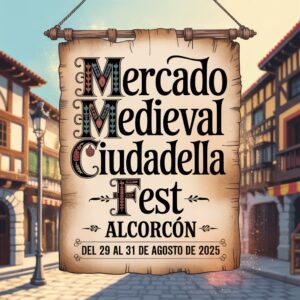 Mercado Medieval en el Ciudadella Fest 2025 en Alcorcón (Madrid)