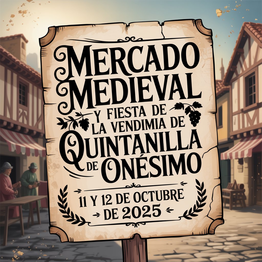Mercado Medieval y Fiesta de la Vendimia de Quintanilla de Onésimo (Valladolid) 2025