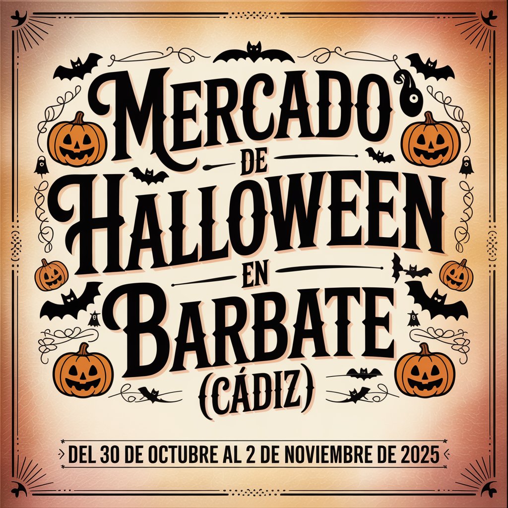 Mercado de Halloween en Barbate (Cádiz) 2025
