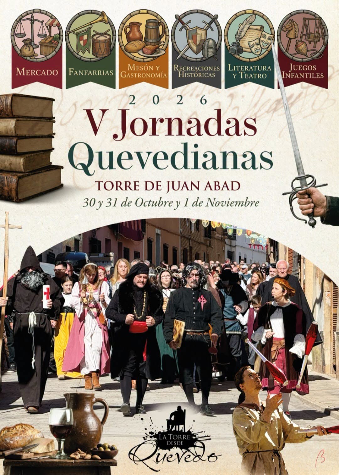 V Jornadas Quevedianas en Torre de Juan Abad (Ciudad Real) 2026