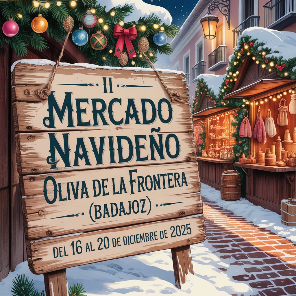 II Mercado Navideño en Oliva de la Frontera (Badajoz) 2025