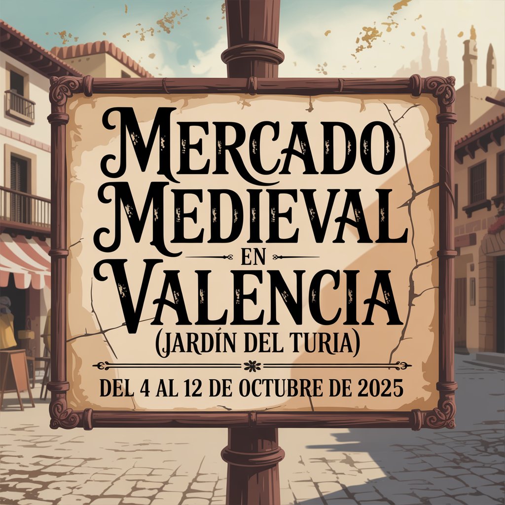Mercado Medieval en Valencia (Jardín del Turia) 2025