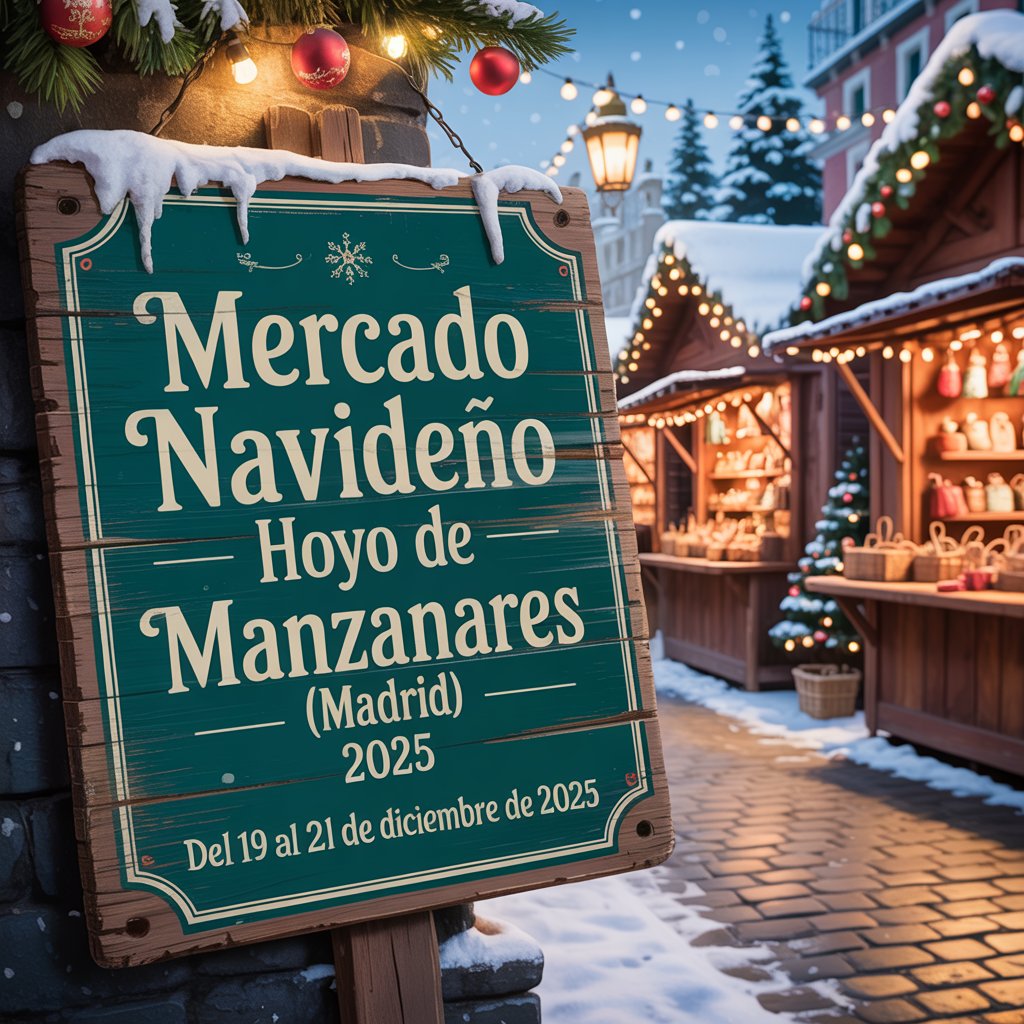 Mercado Navideño en Hoyo de Manzanares (Madrid) 2025