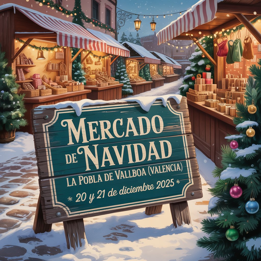 Mercado de Navidad de La Pobla de Vallbona (Valencia) 2025