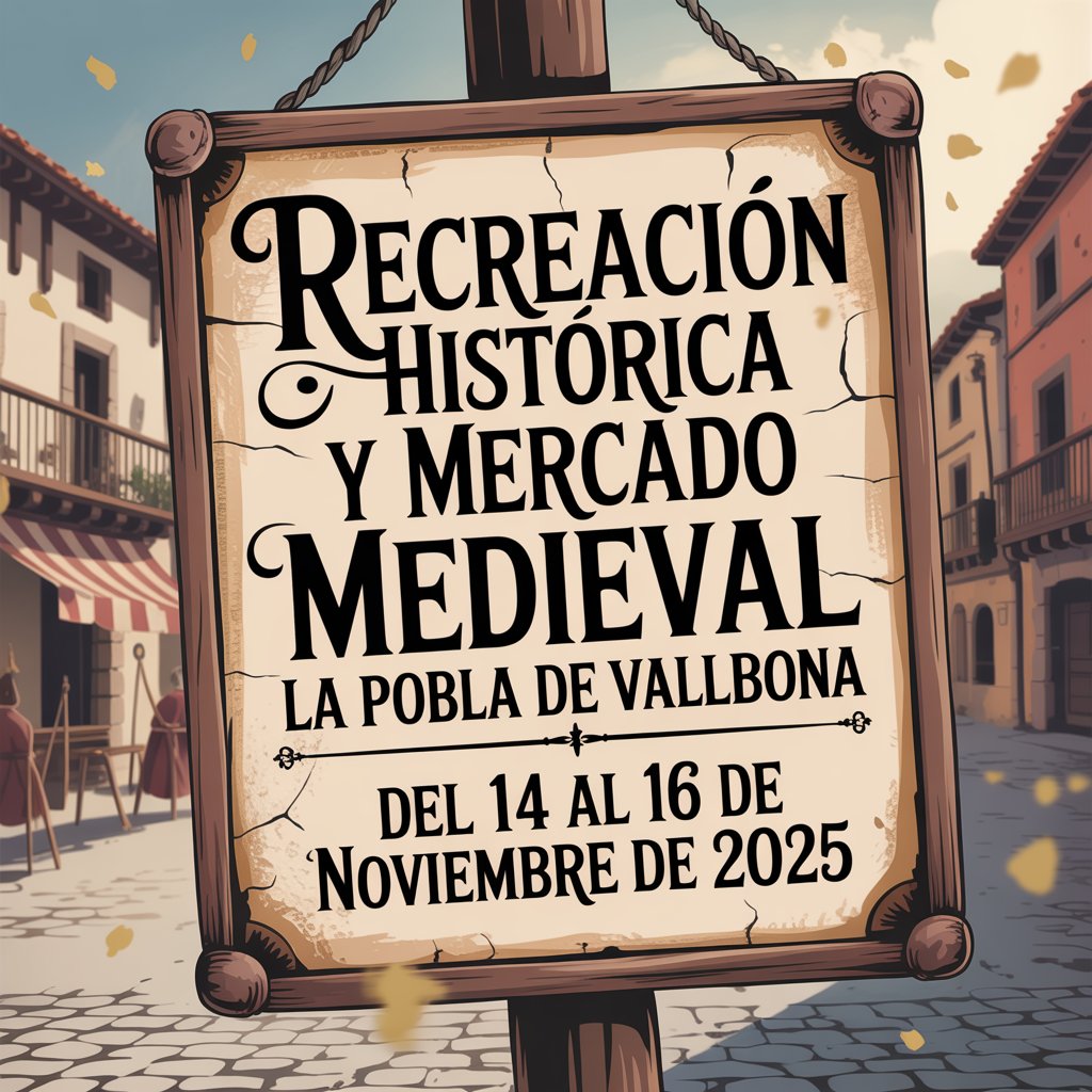 Recreación Histórica y Mercado Medieval de La Pobla de Vallbona (Valencia) 2025