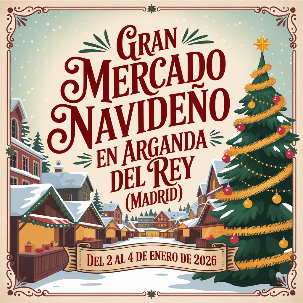 Gran Mercado Navideño en Arganda del Rey (Madrid) 2025