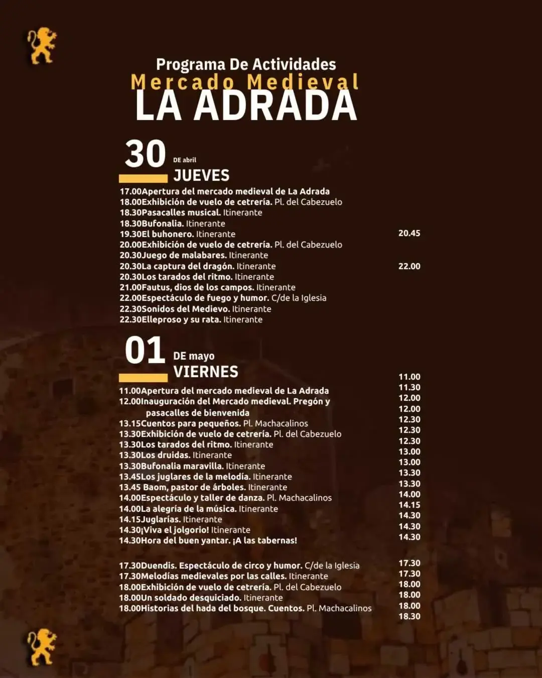 XXIV Mercado Medieval de La Adrada (Ávila) 2026
