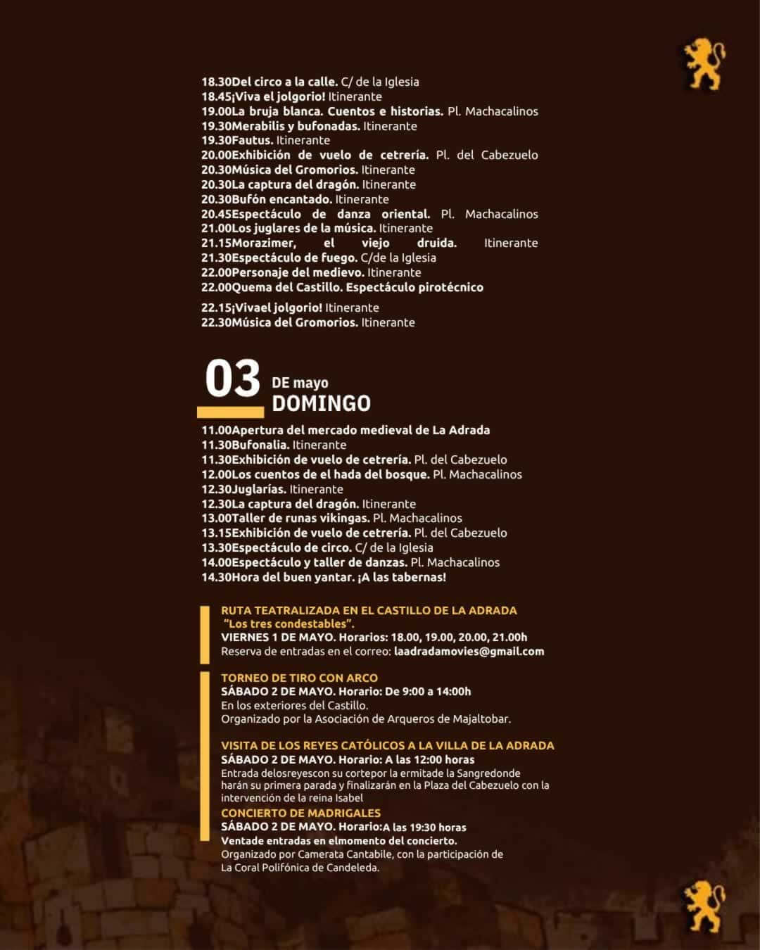 XXIV Mercado Medieval de La Adrada (Ávila) 2026