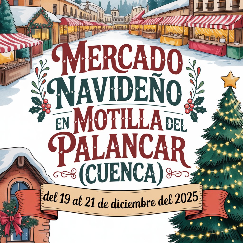 Mercado Navideño en Motilla del Palancar (Cuenca) 2025