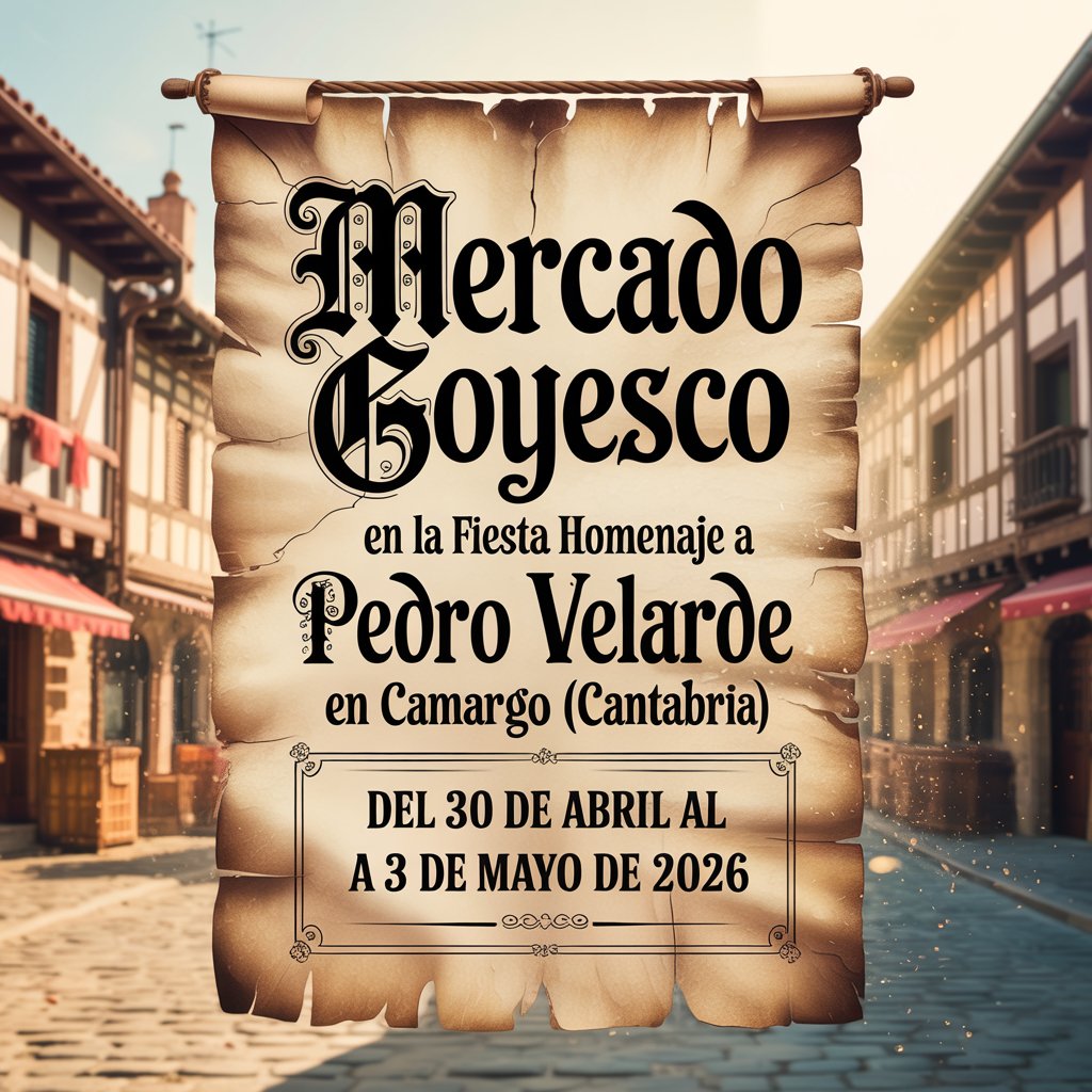 Mercado Goyesco en la Fiesta Homenaje a Pedro Velarde en Camargo (Cantabria) 2026