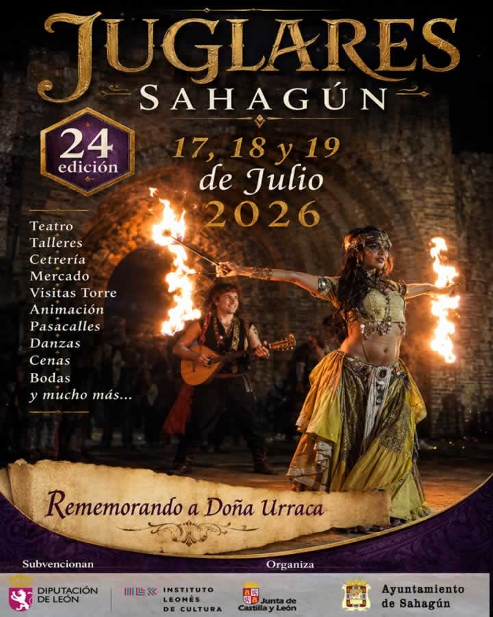 XXIV Mercado Medieval Encuentro de Juglares en Sahagún (León) 2026