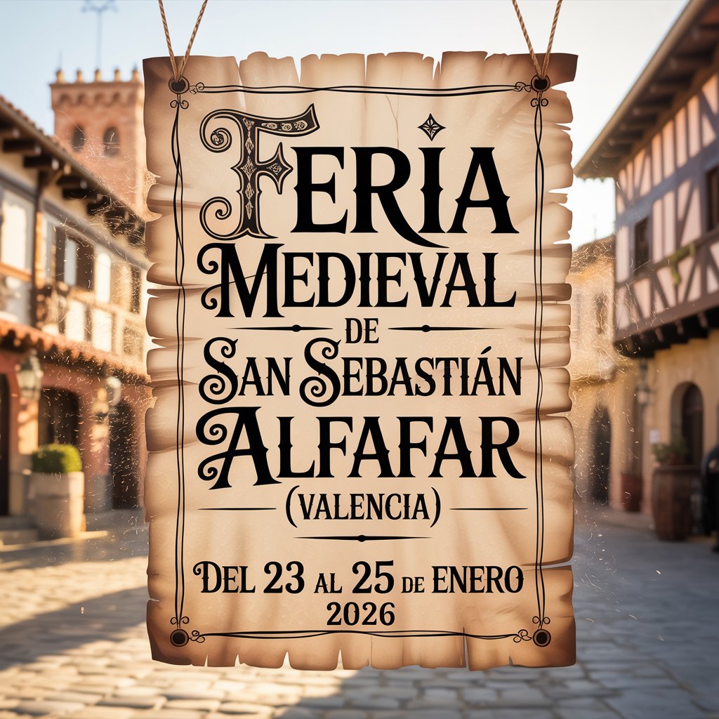 Feria Medieval de San Sebastián en Alfafar (Valencia) 2026