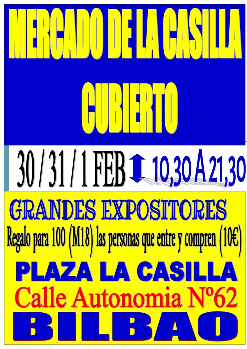 Mercado de La Casilla en Bilbao (Bizkaia) 2026