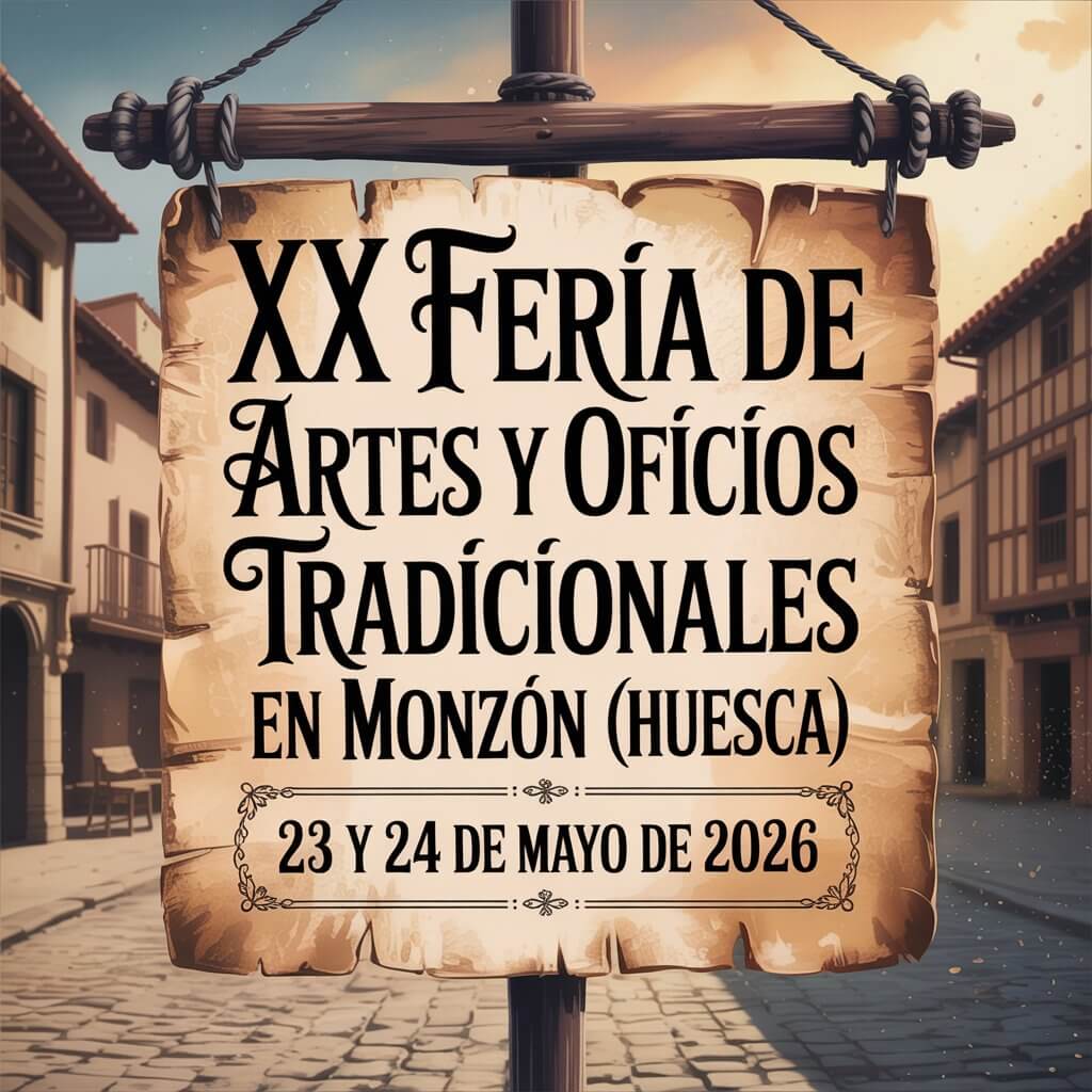 XX Feria de Artes y Oficios Tradicionales en Monzón (Huesca) 2026