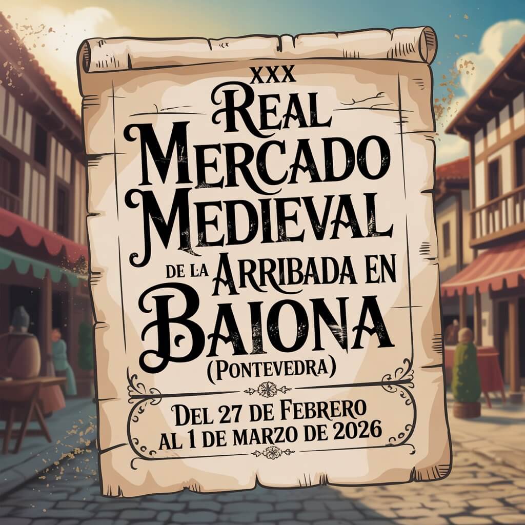 XXX Real Mercado Medieval de la Arribada en Baiona (Pontevedra) 2026