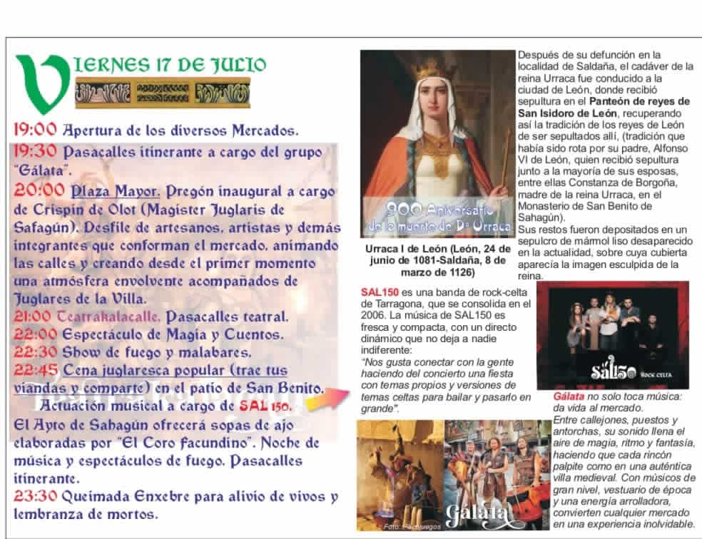 XXIV Mercado Medieval Encuentro de Juglares en Sahagún (León) 2026