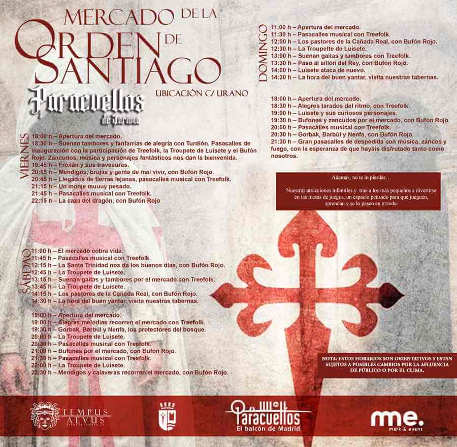 Mercado Medieval de la Orden de Santiago en Paracuellos de Jarama (Madrid) 2026