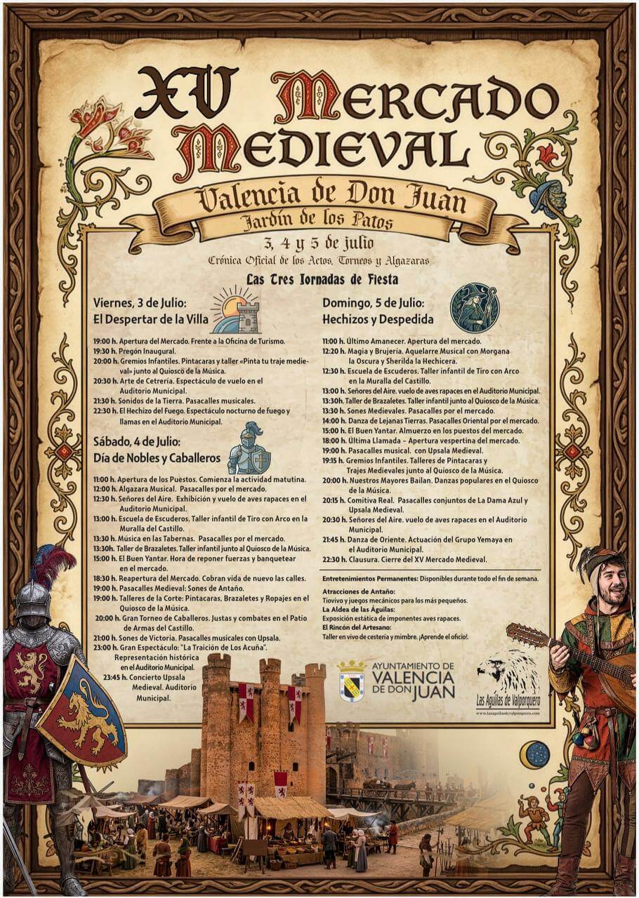 XV Mercado Medieval de Valencia de Don Juan (León) 2026