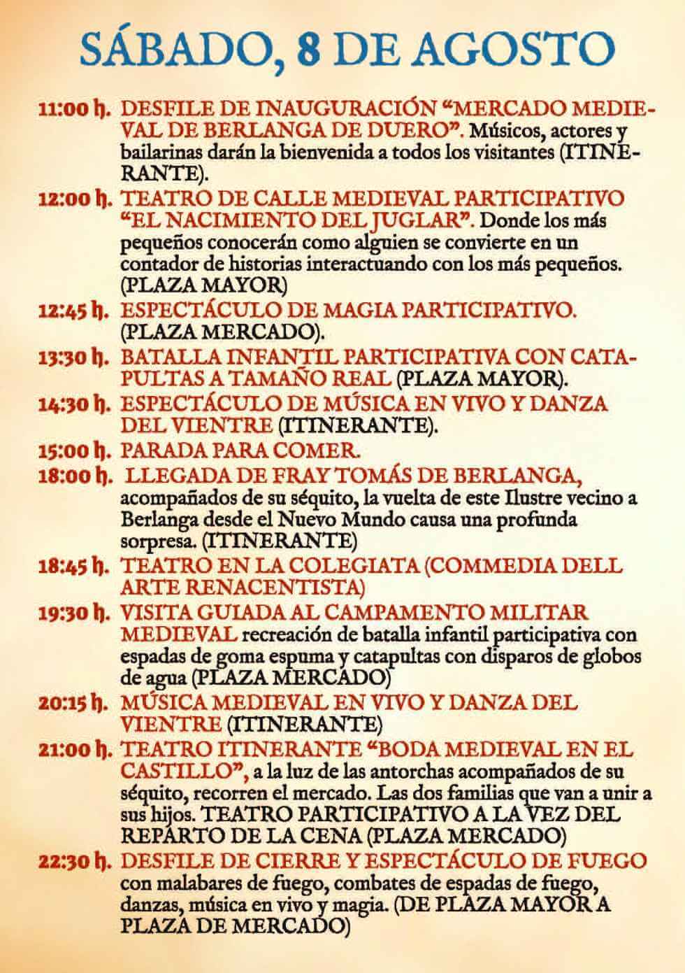 XXV Mercado Medieval de Berlanga de Duero (Soria) 2026
