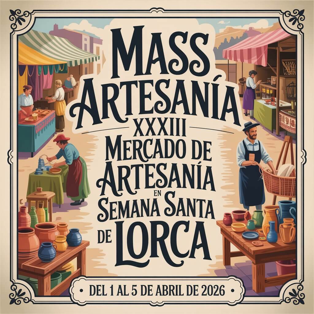MASS Artesanía – XXXIII Mercado de Artesanía en Semana Santa de Lorca (Murcia) 2026