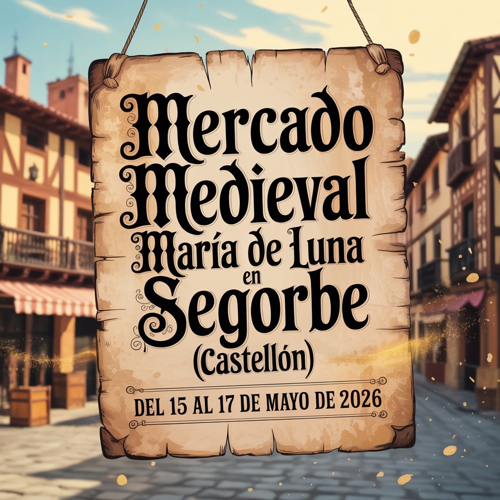 Mercado Medieval María de Luna en Segorbe (Castellón) 2026