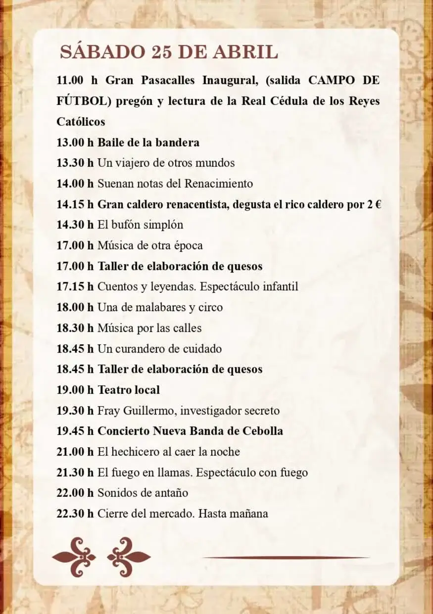 VIII Jornadas Renacentistas en Cebolla (Toledo) 2026