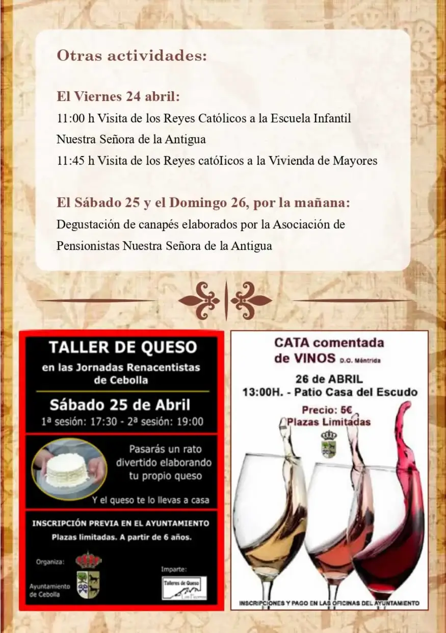 VIII Jornadas Renacentistas en Cebolla (Toledo) 2026