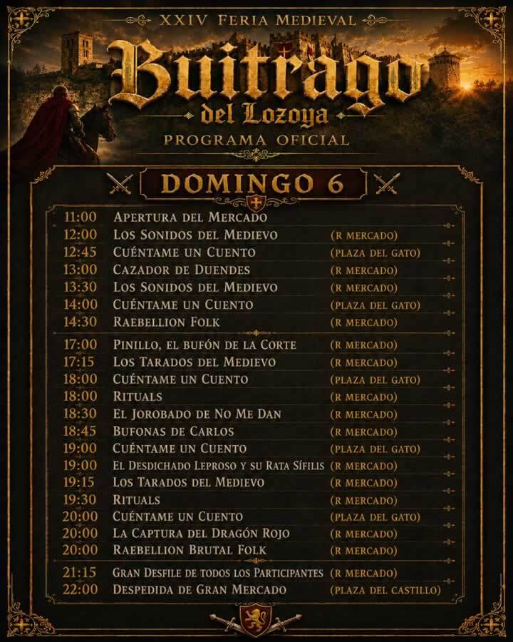 XXIV Feria Medieval Buitrago del Lozoya (Madrid) 2026