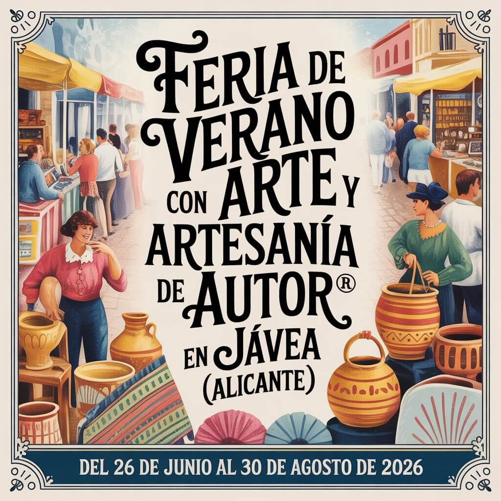Feria de Verano con Arte y Artesanía de Autor® en Jávea (Alicante) 2026