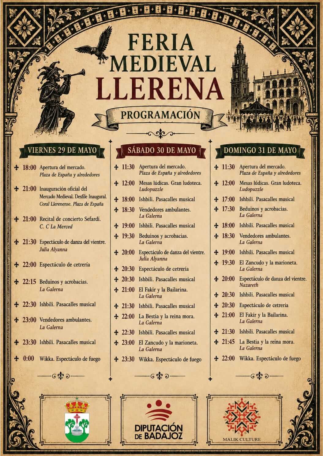 Mercado Medieval de Llerena (Badajoz) 2026