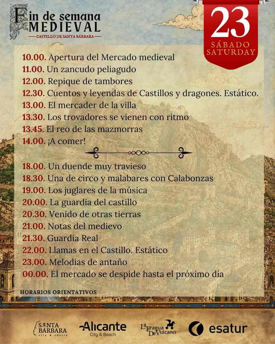 Mercado Medieval en el Castillo de Santa Bárbara (Alicante) 2026