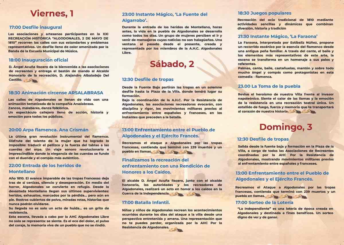 XXI Recreación Histórica "Algodonales, 2 de mayo de 1810"