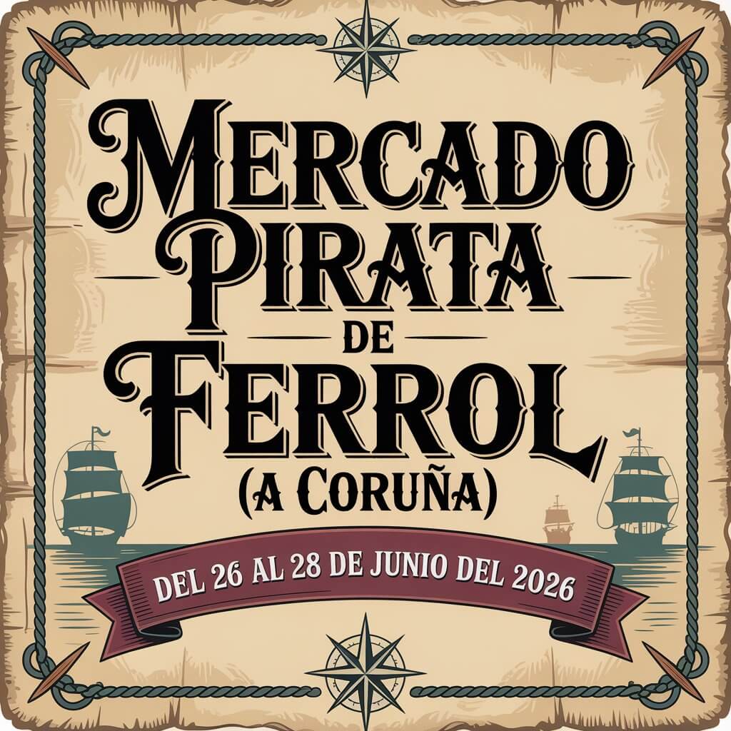 Mercado Pirata de Ferrol (A Coruña) 2026