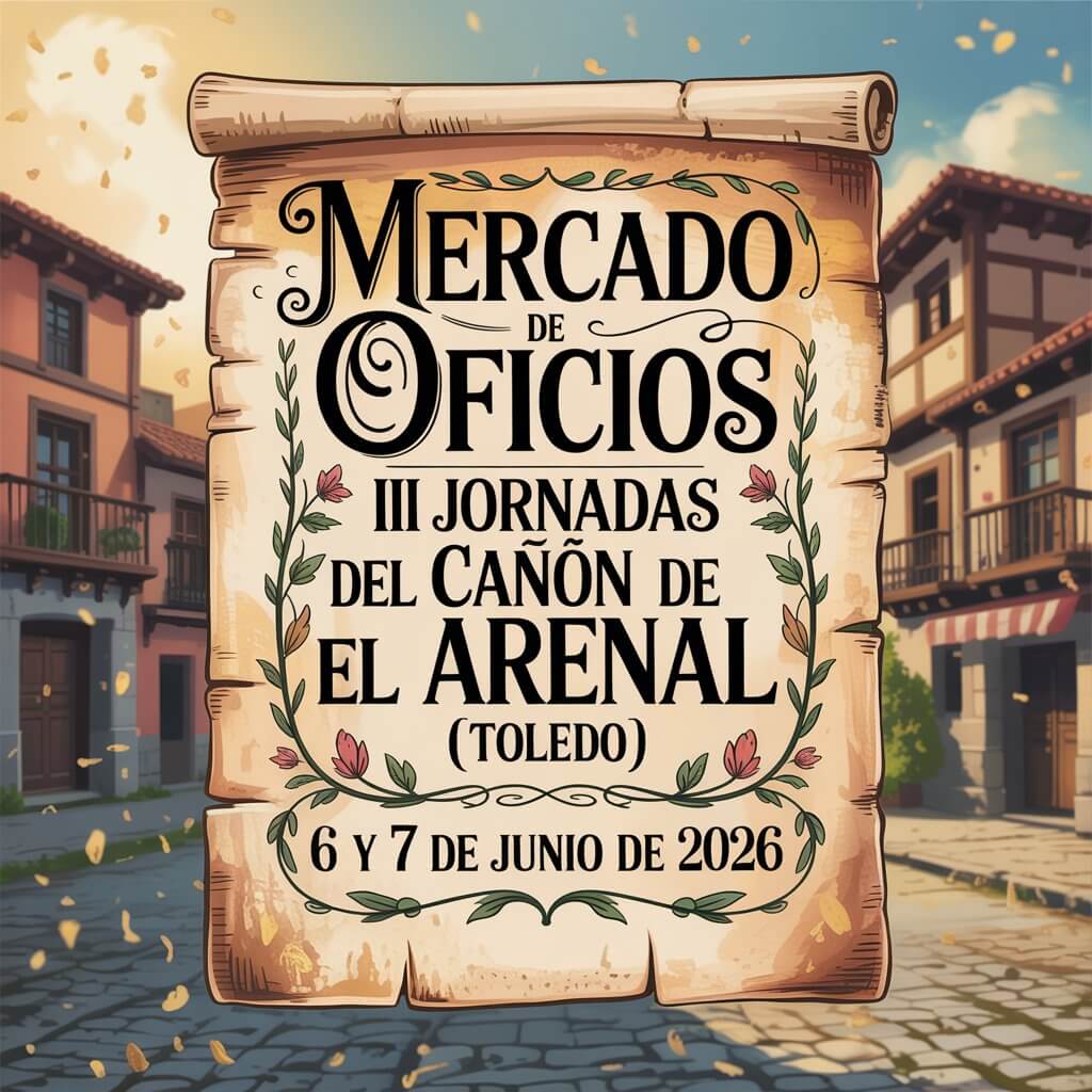 Mercado de oficios en las III Jornadas del Cañón de El Arenal (Toledo) 2026