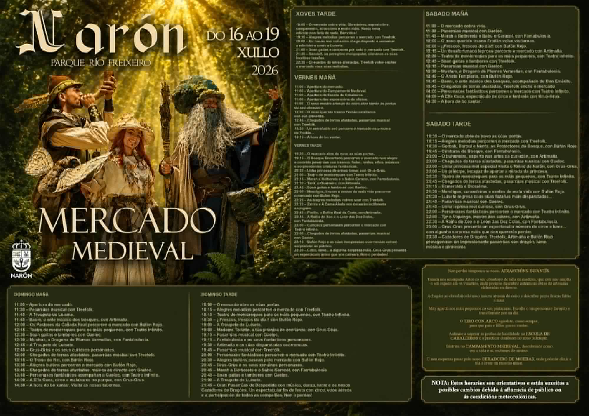 Mercado Medieval de Narón (A Coruña) 2026