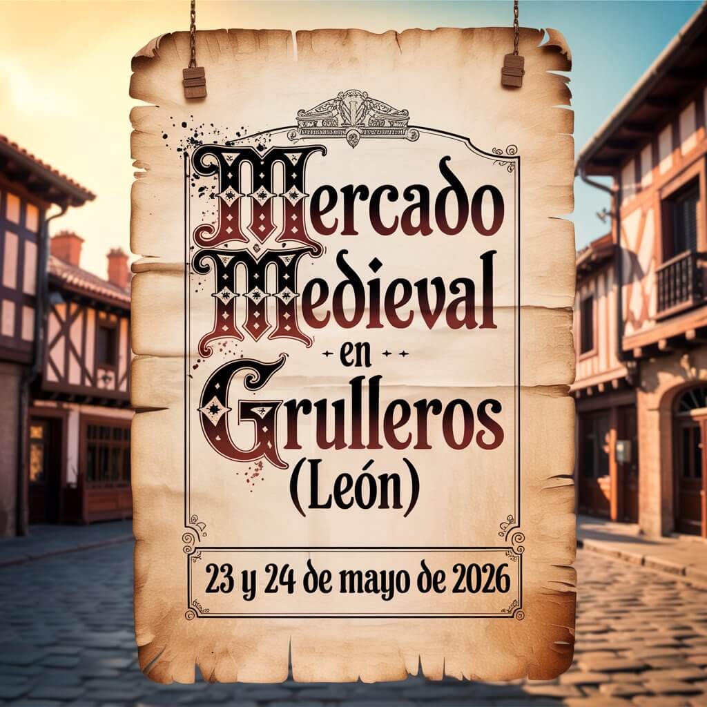 Mercado Medieval en Grulleros (León) 2026