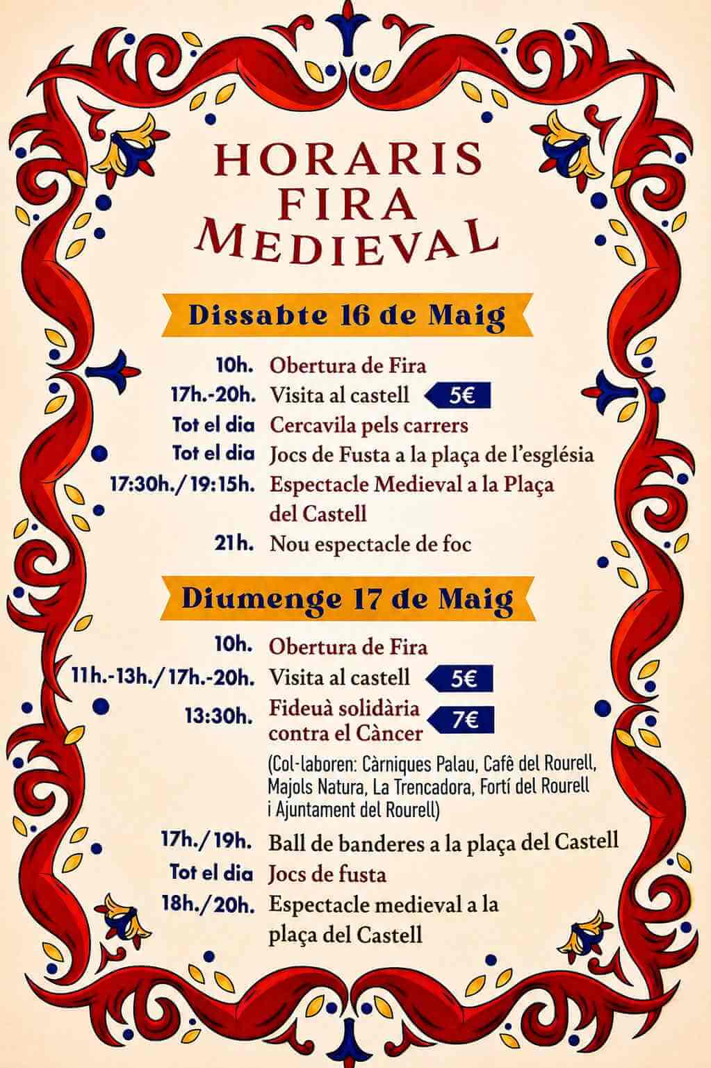 XIII Feria Medieval de El Rourell (Tarragona) 2026
