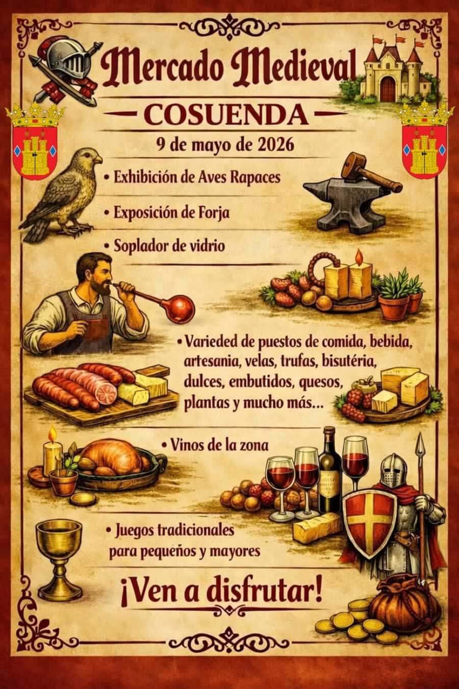 Mercado Medieval en Cosuenda (Zaragoza) 2026