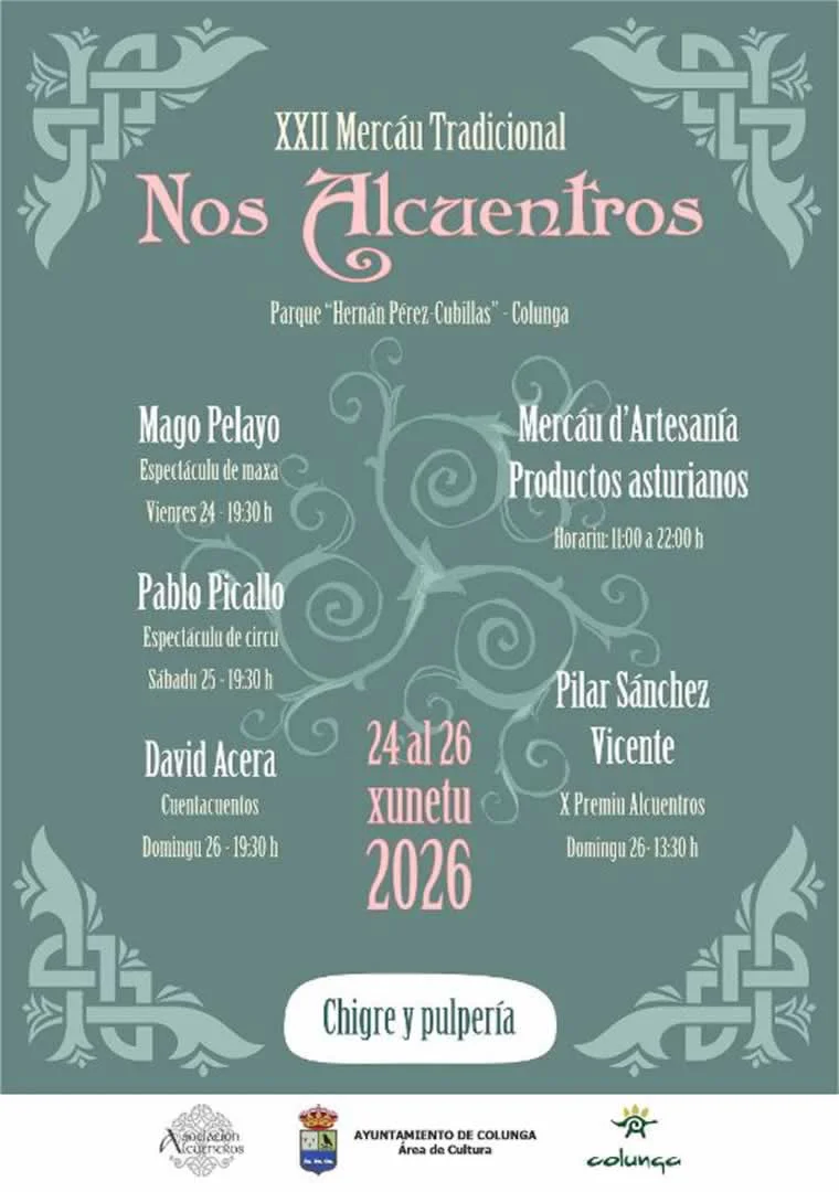 XXII Mercáu Tradicional Nos Alcuentros en Colunga (Asturias) 2026