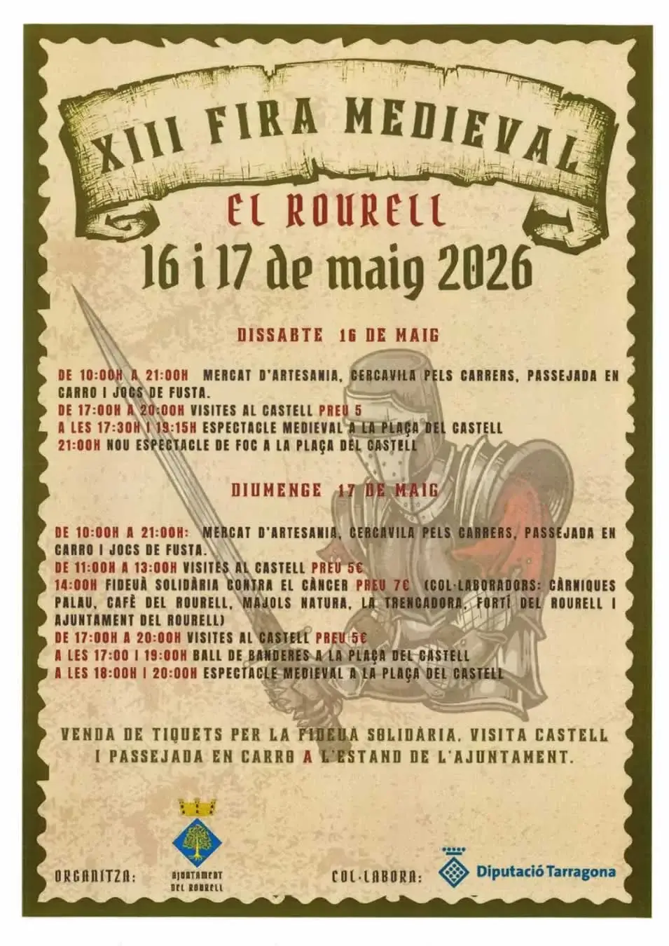 XIII Feria Medieval de El Rourell (Tarragona) 2026