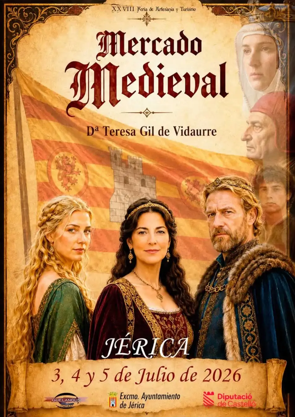 Mercado Medieval Dª Teresa Gil de Vidaurre en Jérica (Valencia) 2026