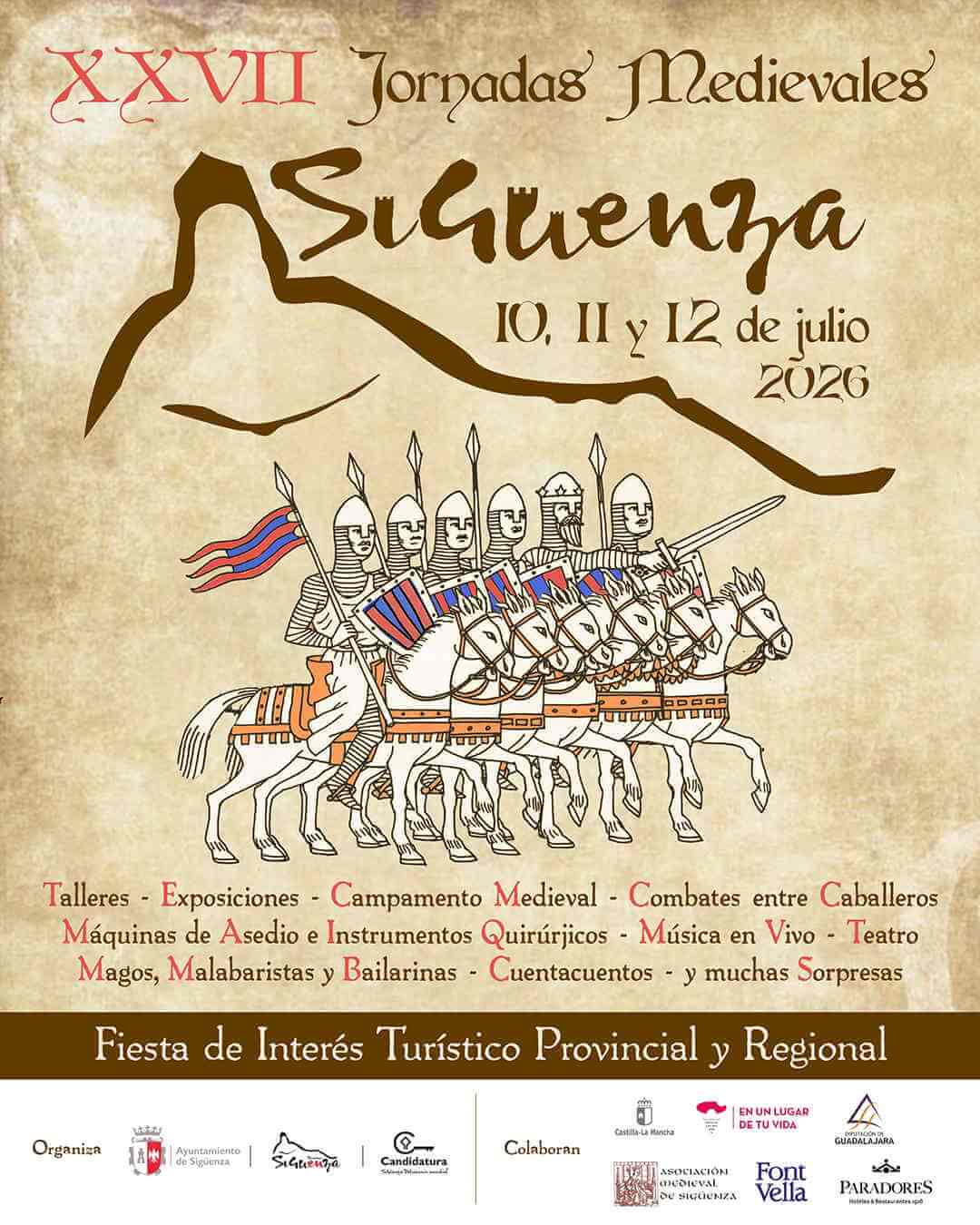 XXVII Jornadas Medievales de Sigüenza (Guadalajara) 2026