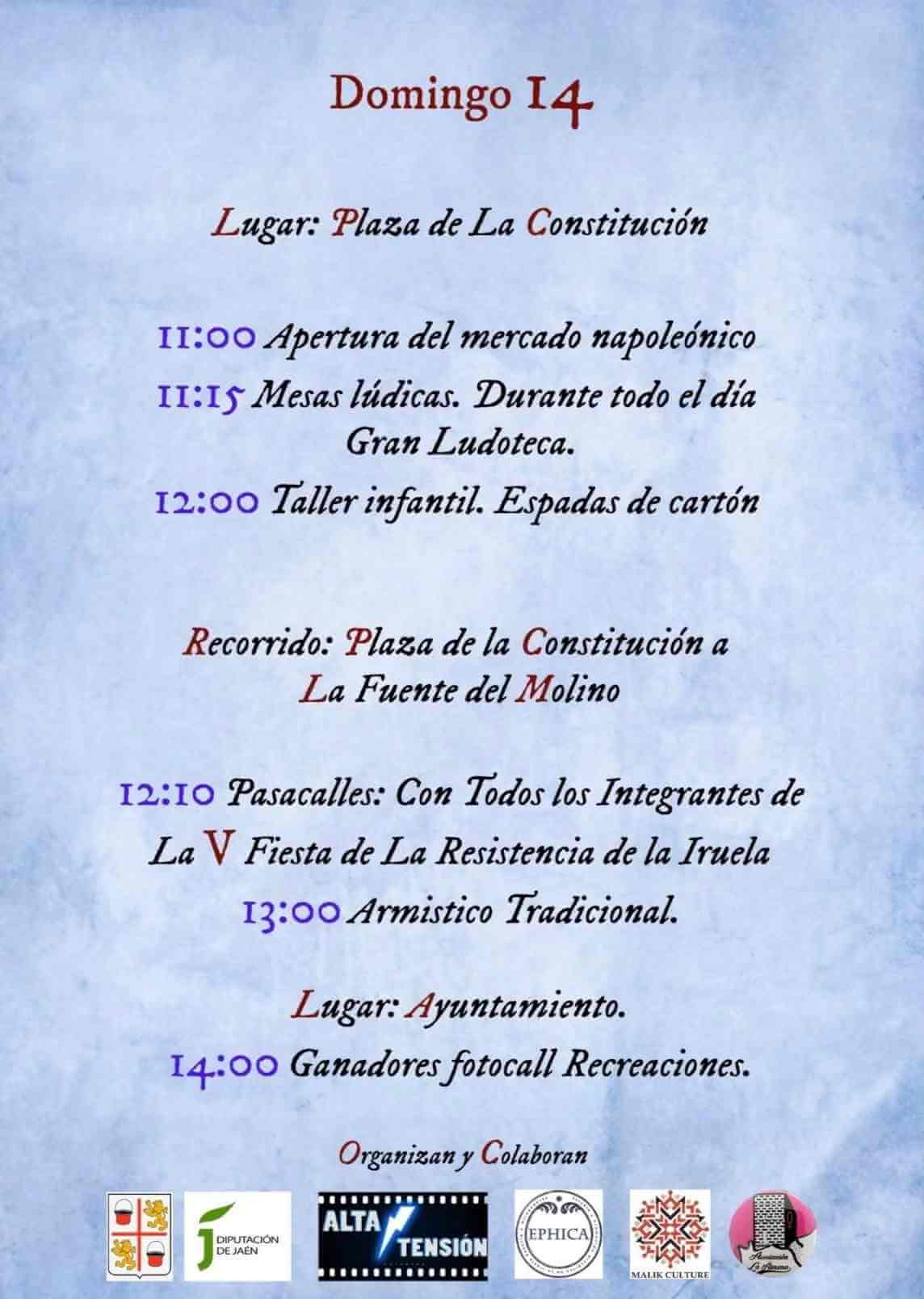 Programa de la V Fiesta de la Resistencia